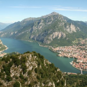 Panorama su Lecco e le Grigne